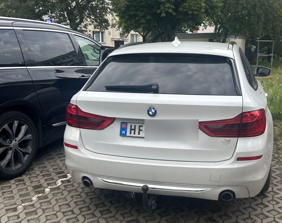 Skradzione w Danii bmw /KMP Gdańsk /