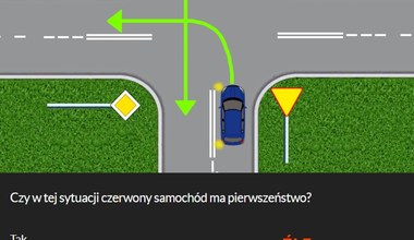 Skręcasz na skrzyżowaniu w lewo. Kto ma pierwszeństwo? 