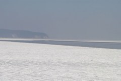 Skuta lodem Zatoka Gdańska jeszcze bardziej niebezpieczna