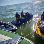 Zalew Wiślany Skuterami wodnymi do Rosji. Polacy nieświadomie przekroczyli granicę na Zalewie Wiślanym