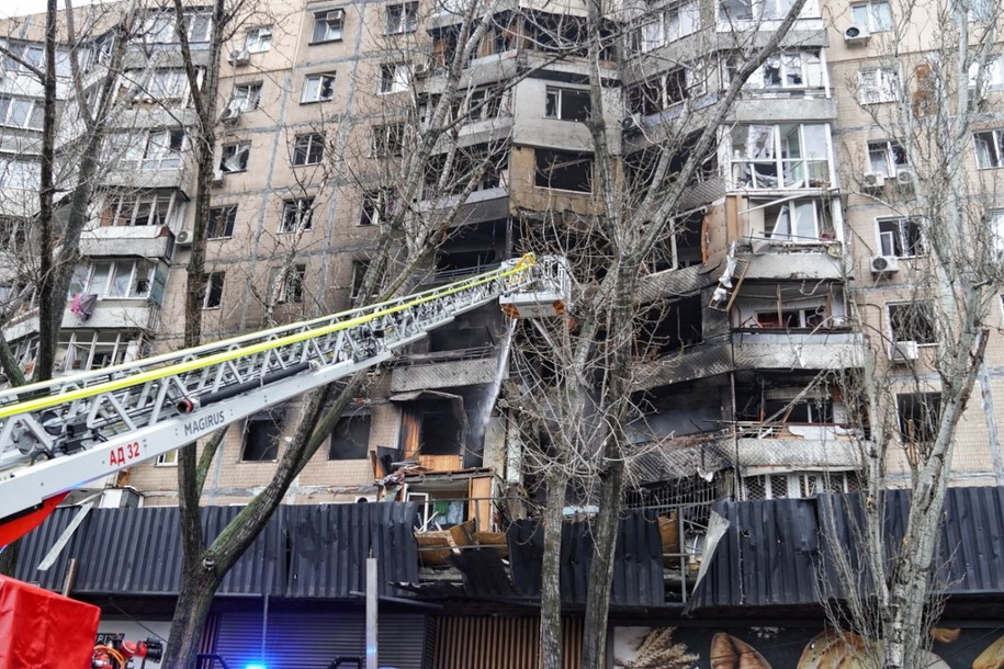 Skutki ataku dronów na Odessę /Alena Solomonova /PAP