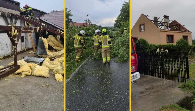Skutki burz, które przeszły przez Małopolskę w poniedziałek, 07.07.2025 /Biuro Prasowe Wojewody Małopolskiego /