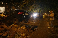 Skutki gwałtownej burzy w Belgradzie