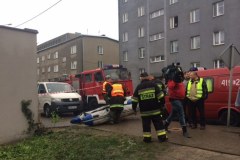 Skutki gwałtownej ulewy w Brzezinach