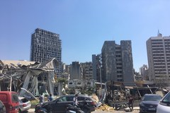 Skutki wybuchu w porcie w Bejrucie