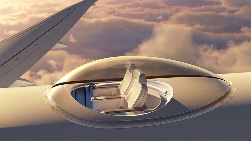 SkyDeck - najlepsze miejsca w samolocie /Windspeed Technologies /materiały prasowe