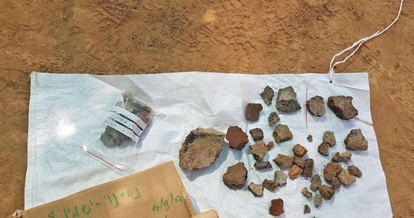 Ślady obróbki miedzi w Izraelu 6500 lat temu. Fot. Anat Rasiuk/Israel Antiquities Authority /materiały prasowe