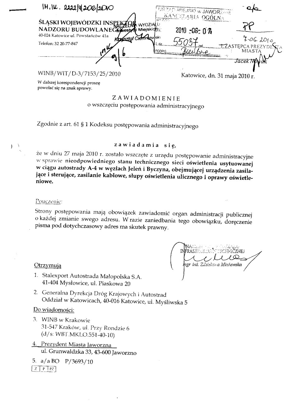 Śląski Nadzór Budowlany zaczyna kontrole oświetlenia na płatnej A4.