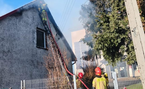 Śląskie: Pożar domu jednorodzinnego w Stanicy