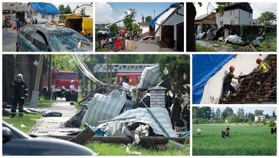 Śląskie: Trąba powietrzna nad Kaniowem. "Pobojowisko"