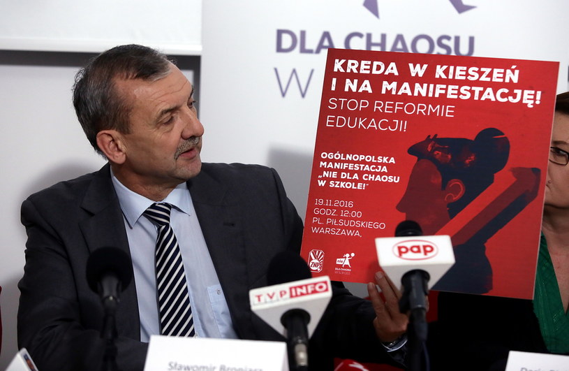 Sławomir Broniarz /Tomasz Gzell /PAP