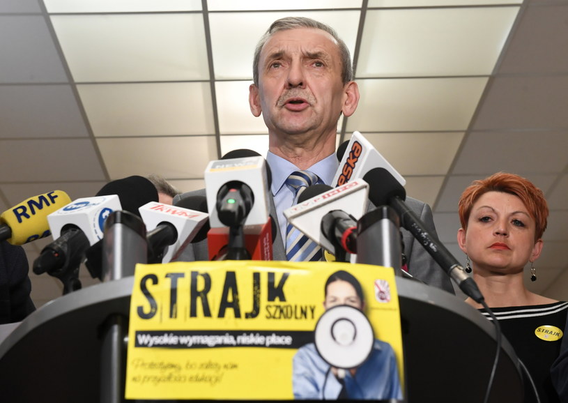 Sławomir Broniarz / 	Radek Pietruszka   /PAP