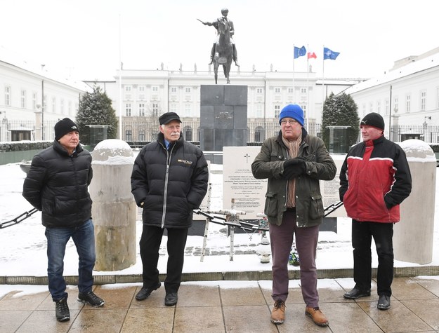 Sławomir Melak, Stanisław Rosiński, Grzegorz Januszko i Janusz Szymkowski /Radek Pietruszka /PAP