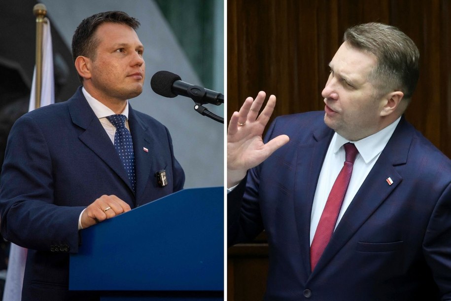 Sławomir Mentzen i Przemysław Czarnek /WOJTEK RADWANSKI/AFP / Piotr Molecki /East News