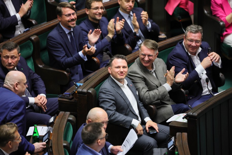 Sławomir Mentzen w Sejmie /Leszek Szymański /PAP