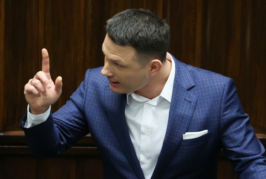 Sławomir Mentzen, zdj. archiwalne. Lider Konfederacji o tym, kogo poprze w drugiej turze wyborów prezydenckich /Piotr Molecki/East News /East News