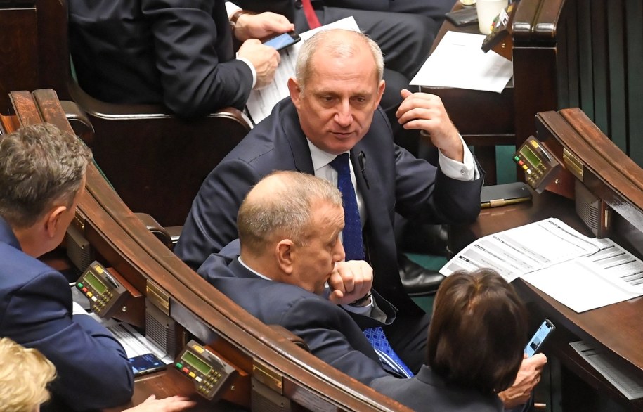 Sławomir Neumann i Grzegorz Schetyna z Platformy Obywatelskiej w Sejmie /Piotr Nowak /PAP