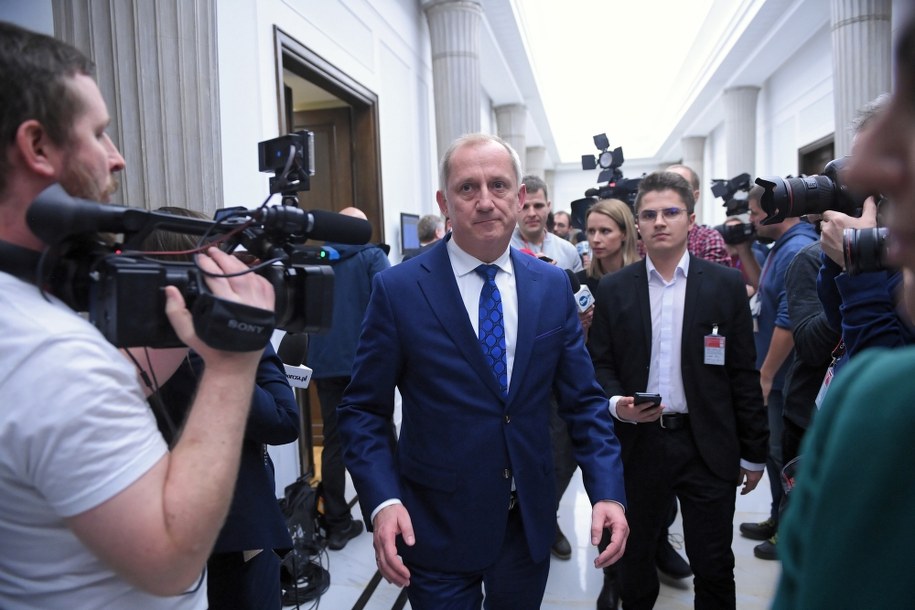 Sławomir Neumann po spotkaniu /Jacek Turczyk /PAP