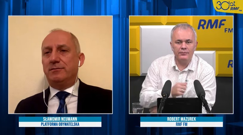 Sławomir Neumann w rozmowie z Robertem Mazurkiem /RMF
