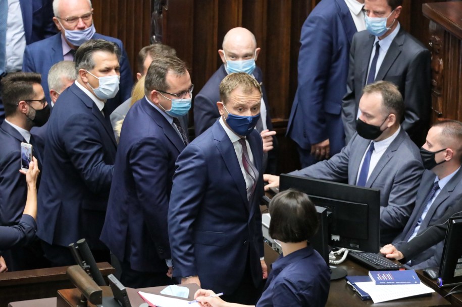 Sławomir Nitras na dzisiejszych obradach Sejmu /Paweł Supernak /PAP