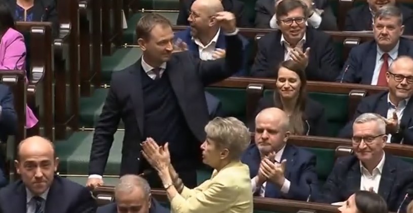 Sławomir Nitras po głosowaniu /Sejm /materiały prasowe