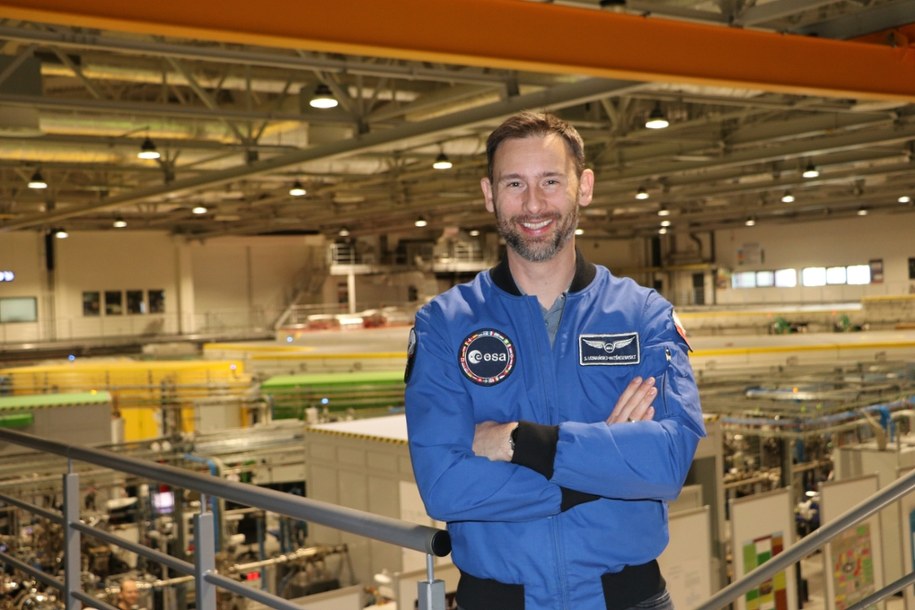 Sławosz Uznański-Wiśniewski w Narodowym Centrum Promieniowania Synchrotronowego SOLARIS /Fot. Józef Polewka RMF FM /RMF FM