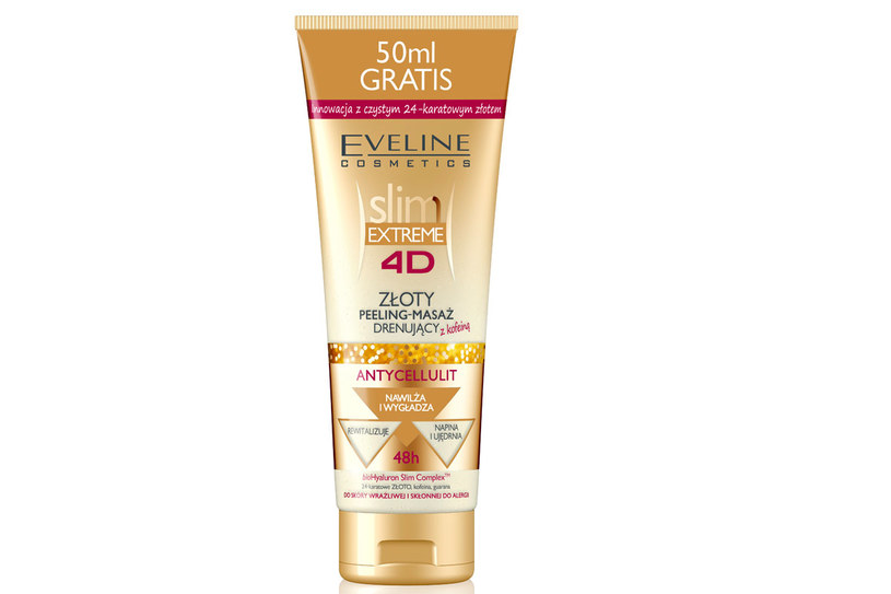 Slim Extreme 4D Eveline Cosmetics: Złoty peeling /materiały prasowe