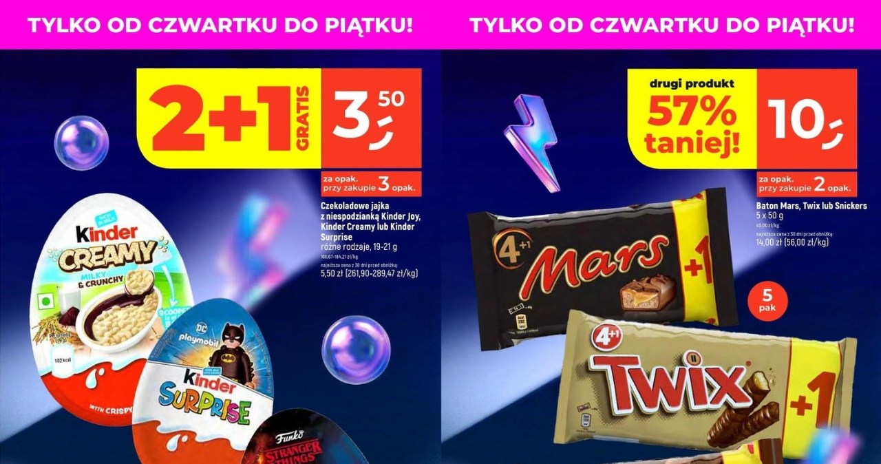 Słodkie okazje w Dealz! Kinder, Mars, Twix i Snickers w mega promocji /Dealz /INTERIA.PL