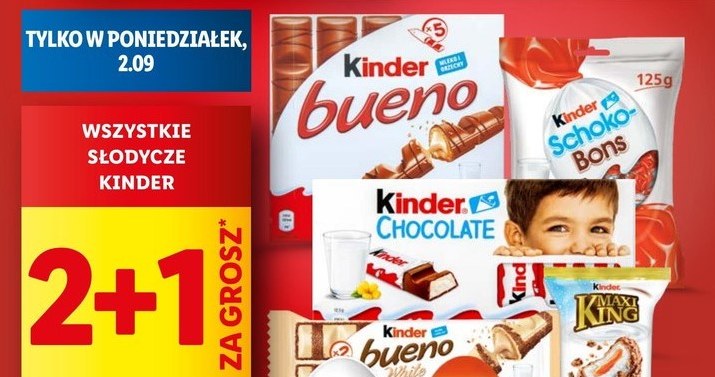 Słodycze Kinder za 1 grosz w Lidlu! /Lidl /INTERIA.PL