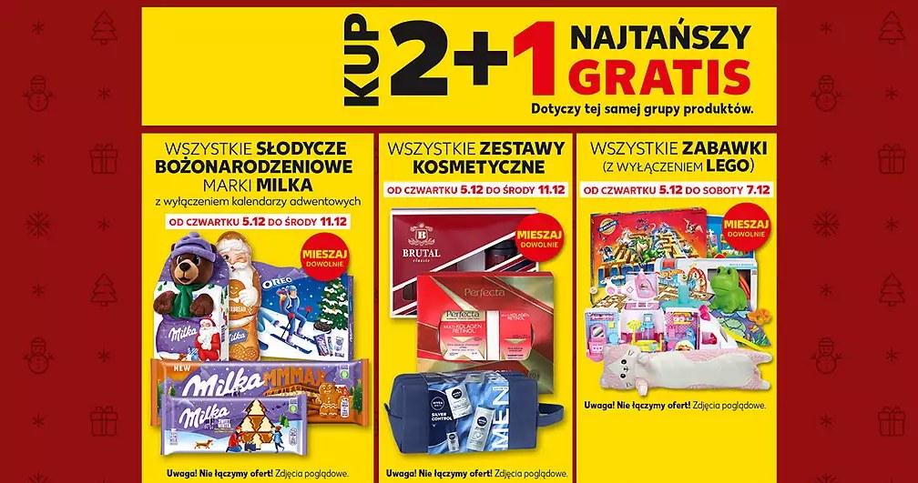 Słodycze Milka, zabawki i zestawy kosmetyczne za darmo? Świąteczne hity w Kauflandzie /Kaufland /INTERIA.PL