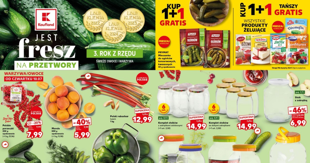 Słoiki, przyprawy i świeże warzywa taniej! Wielka promocja na przetwory w Kauflandzie do 16 lipca /Kaufland /INTERIA.PL
