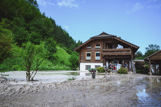 Słowenia ucierpiała z powodu powodzi /MAX SLOVENCIK /PAP/EPA