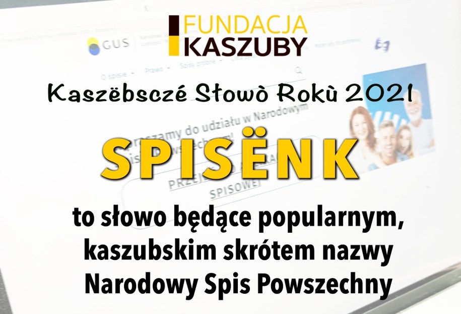 Słowo, które wygrało w plebiscycie na Kaszubskie Słowo Roku 2021 /Fundacja Kaszuby /