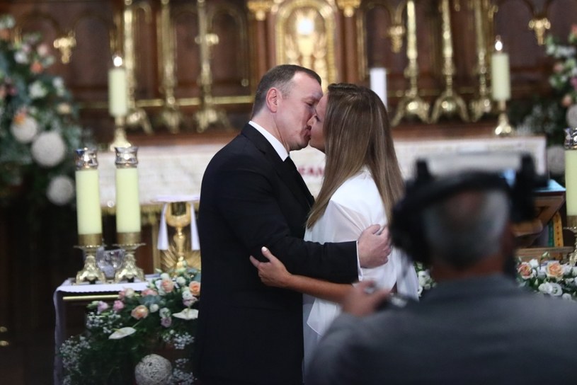 Ślub Joanny i Jacka Kurskich /Beata Zawrzel/REPORTER /East News
