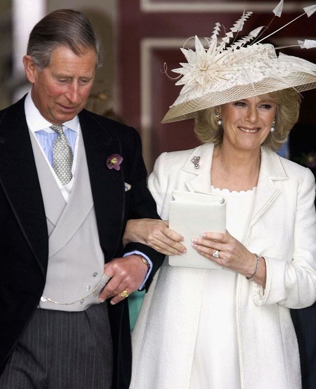Ślub Karola i Camilli wiosną 2005 roku &nbsp; /Getty Images/Flash Press Media