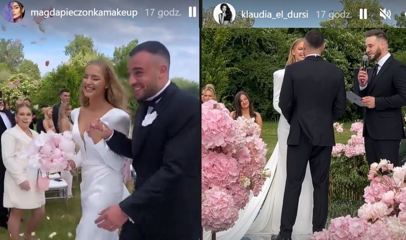 Ślub Karoliny Pisarek pokazały zaproszone celebrytki /Instagram
