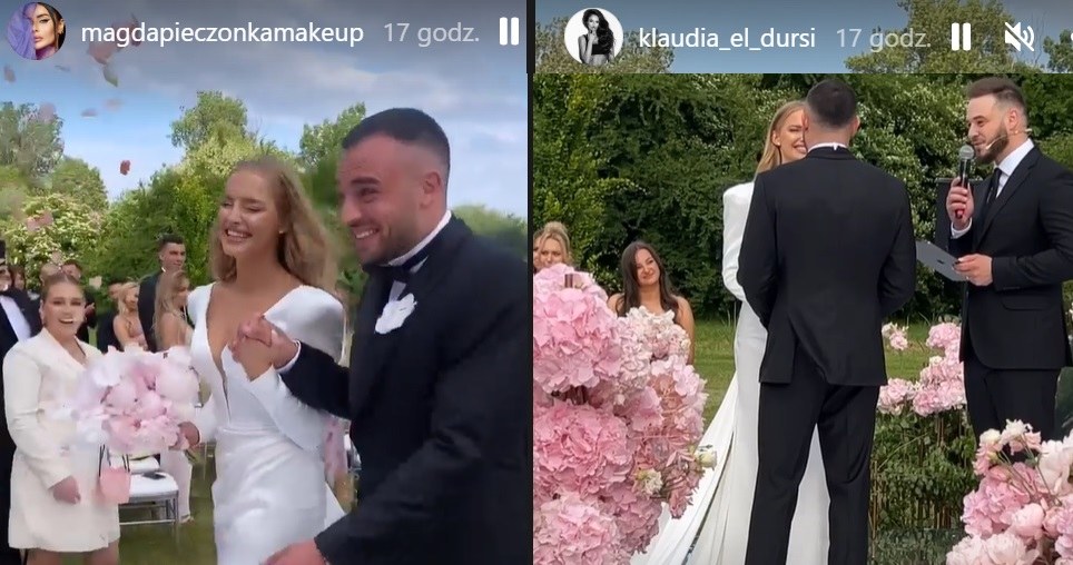 Ślub Karoliny Pisarek pokazały zaproszone celebrytki /Instagram