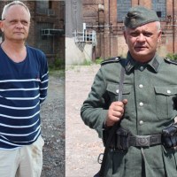 Waldemar w stroju niemieckiego żołnierza