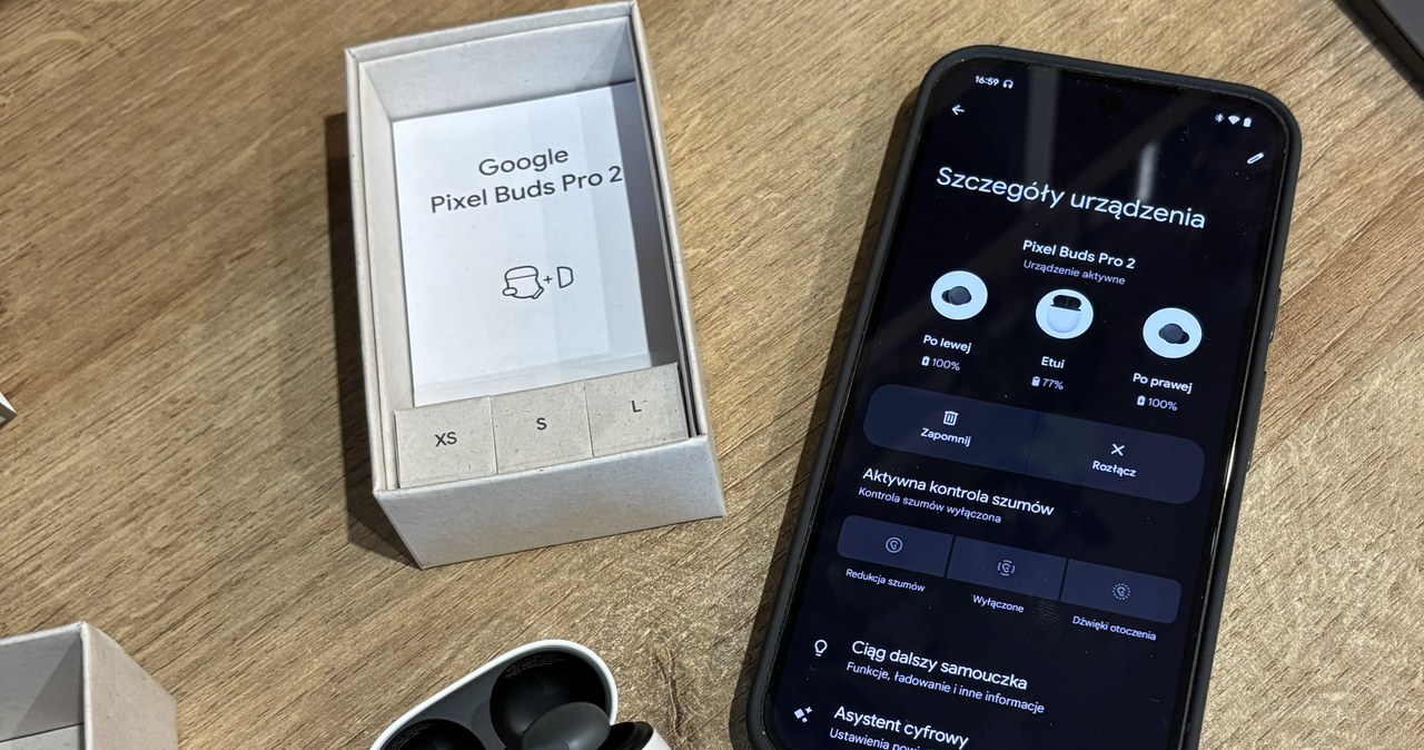 Słuchawki bezprzewodowe Google Pixel Buda Pro 2 i ich ustawienia. /Dawid Długosz /INTERIA.PL