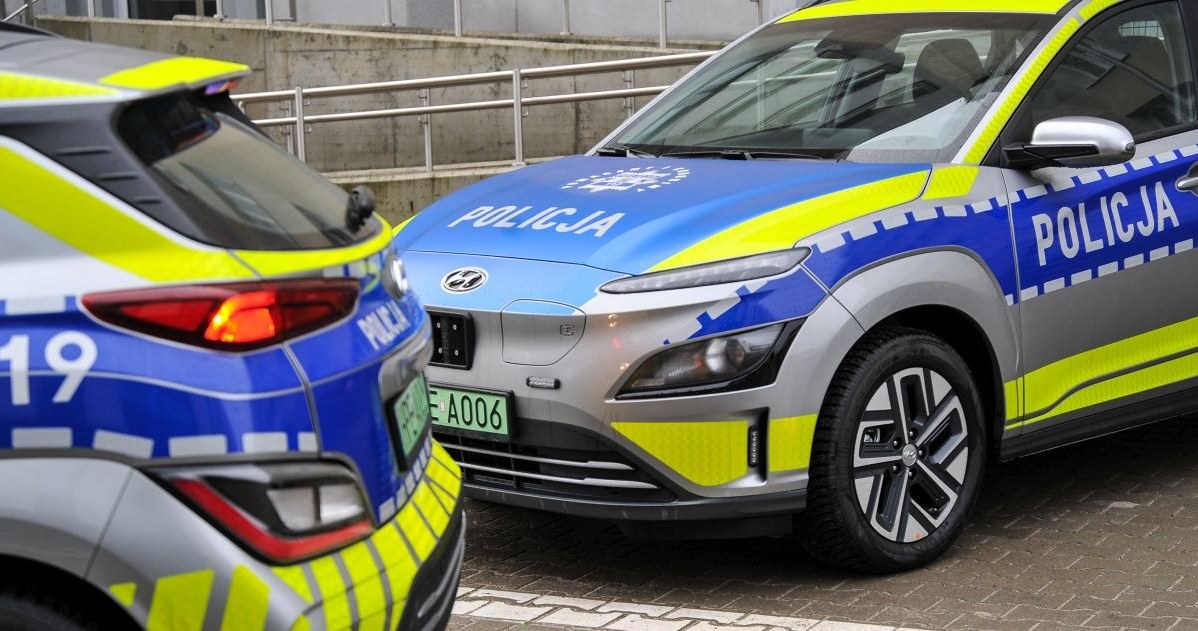 Służbę w policji w Lubuskiem rozpoczęły cztery elektryczne Hyundaie /Policja