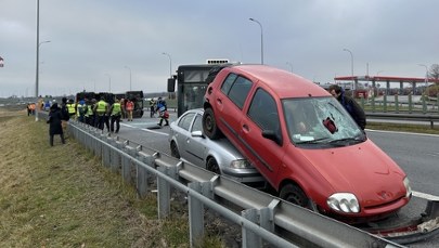 Służby ćwiczyły na autostradzie A1. Scenariusz zakładał poważny wypadek