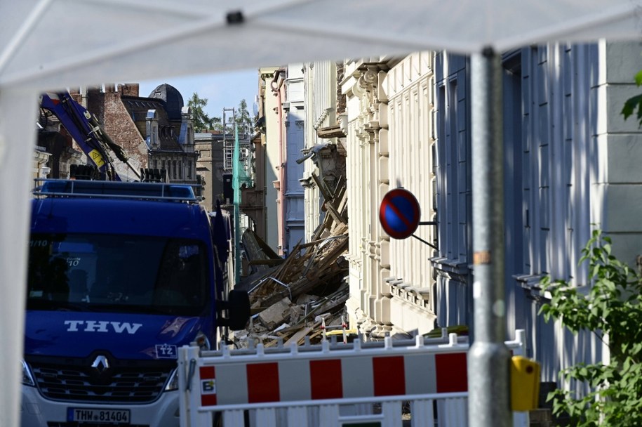 Służby na miejscu katastrofy budowlanej w Goerlitz /IMAGO/Matthias Wehnert/Imago Stock and People /East News