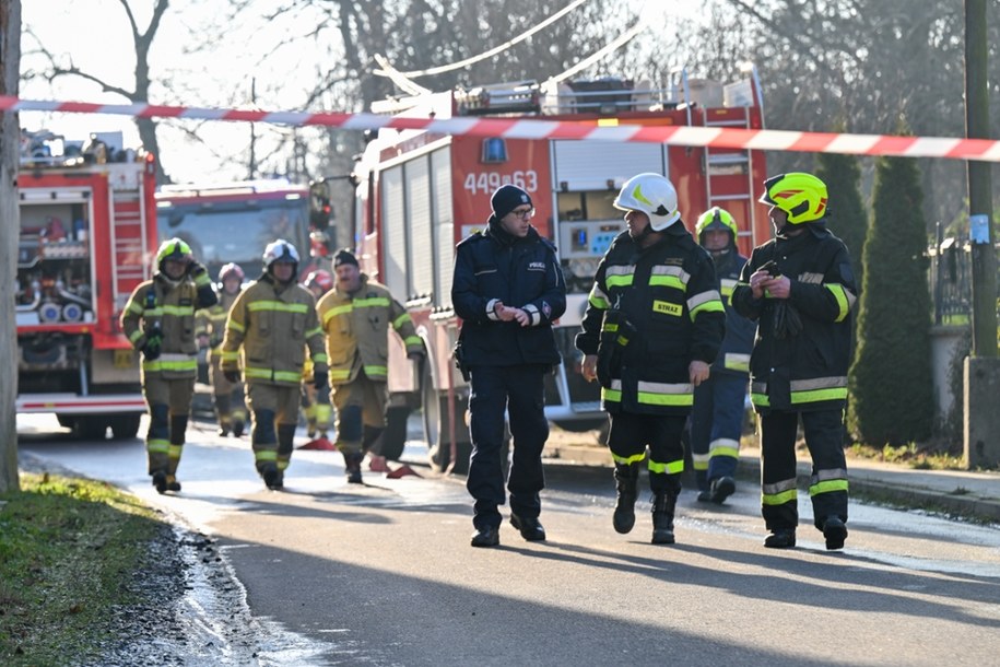 Służby na miejscu tragedii w Skale / 	Maciej Kulczyński    /PAP