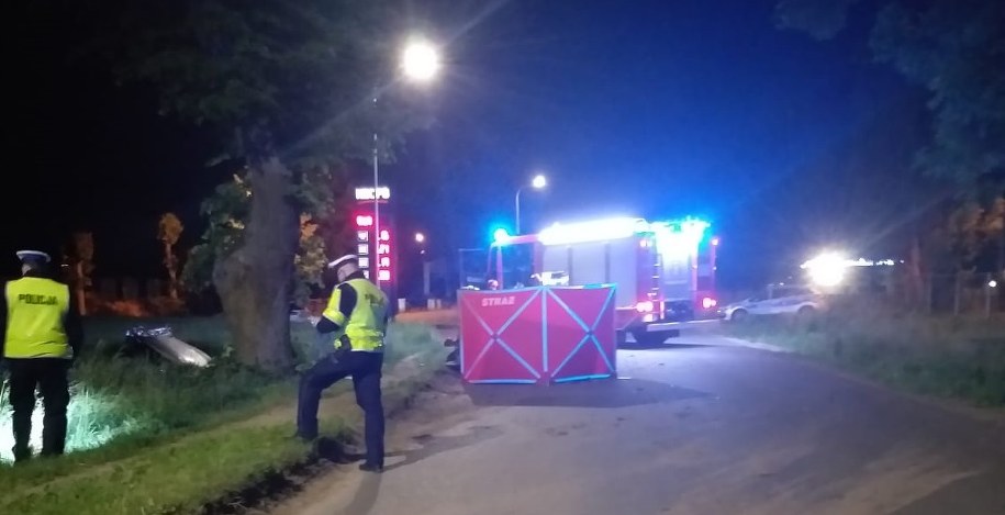 Służby na miejscu wypadku /elblag.policja.gov.pl /