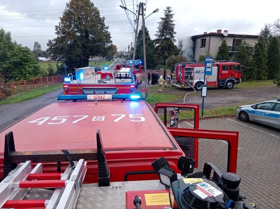 Służby na miejscu zdarzenia /PSP Gliwice /