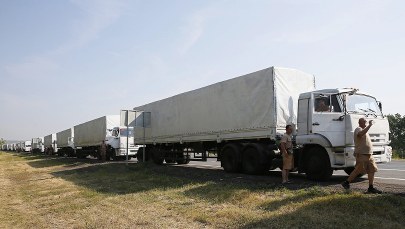 Służby ukraińskie sprawdzają rosyjski konwój