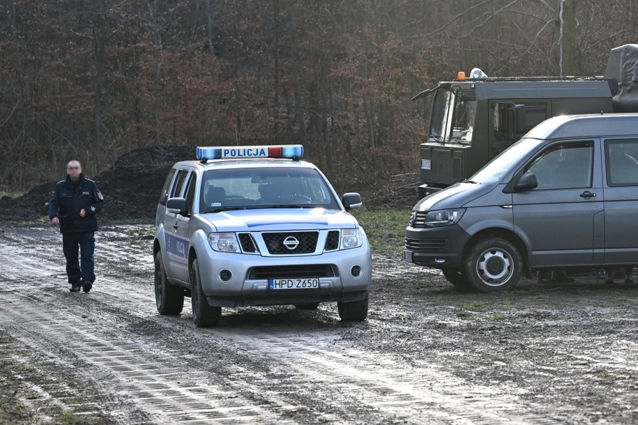 Służby w miejscowości Sosnowa Dębowa w woj. lubelskim /Darek Delmanowicz /PAP