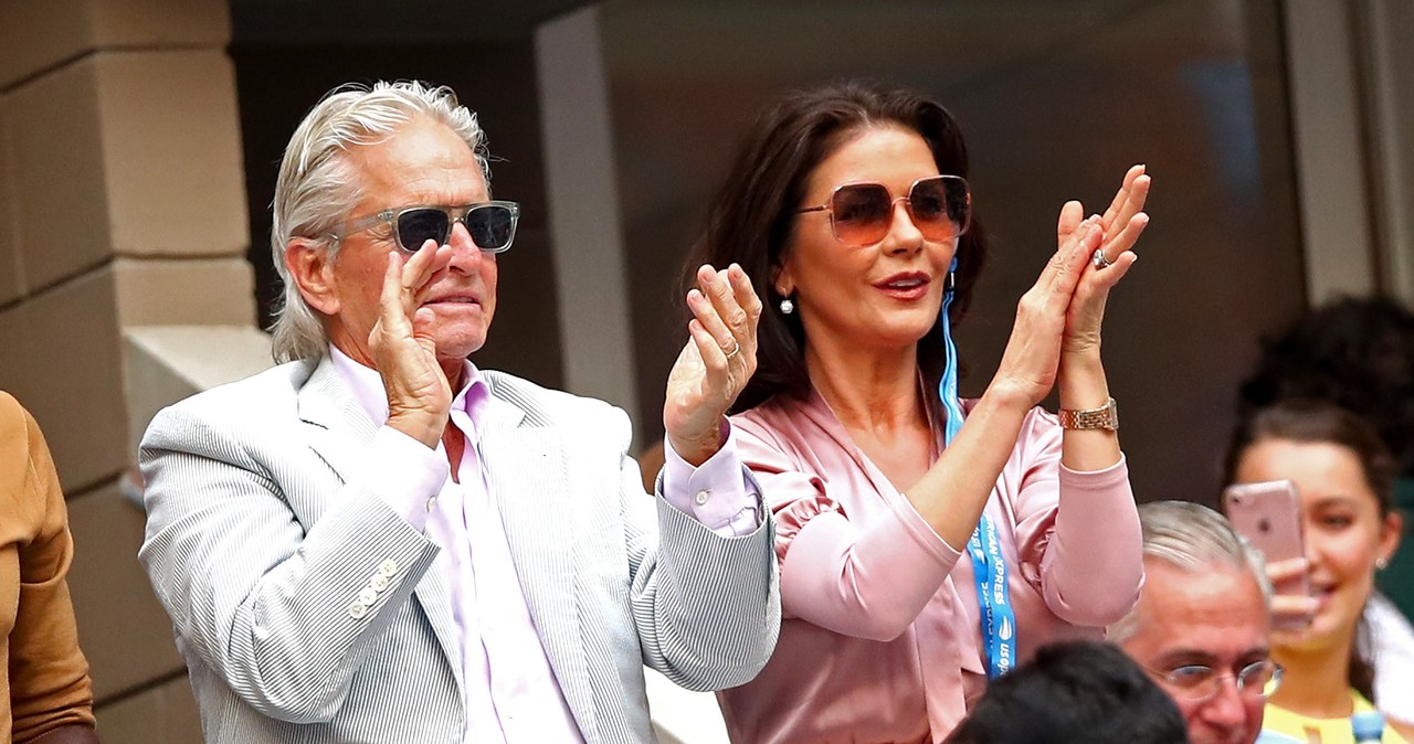 Słynna aktorska para Catherine Zeta-Jones i Michael Douglas /AFP