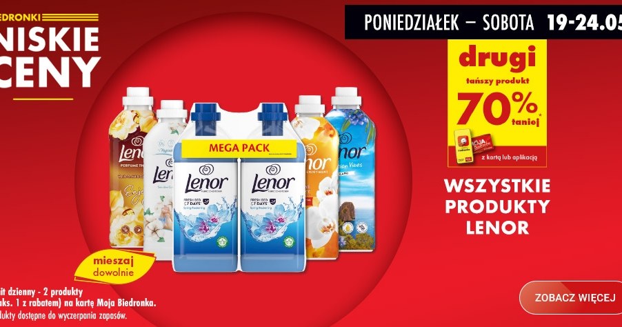 Słynna marka do prania teraz 70% taniej! Tylko dla klientów z kartą Moja Biedronka! /Biedronka /INTERIA.PL