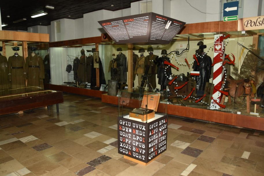 Słynną maszynę szyfrującą "Enigma" można oglądać na honorowym miejscu w Muzeum Oręża Polskiego w Kołobrzegu. /Muzeum Oręża Polskiego w Kołobrzegu /